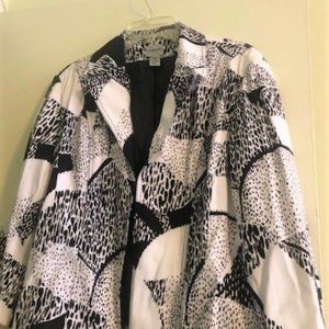 Practically-New Chico's Black & White Jacket